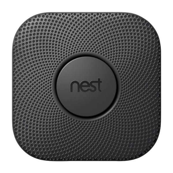 Nest Protect Battery Smoke and Carbon Monoxide Detector, Black