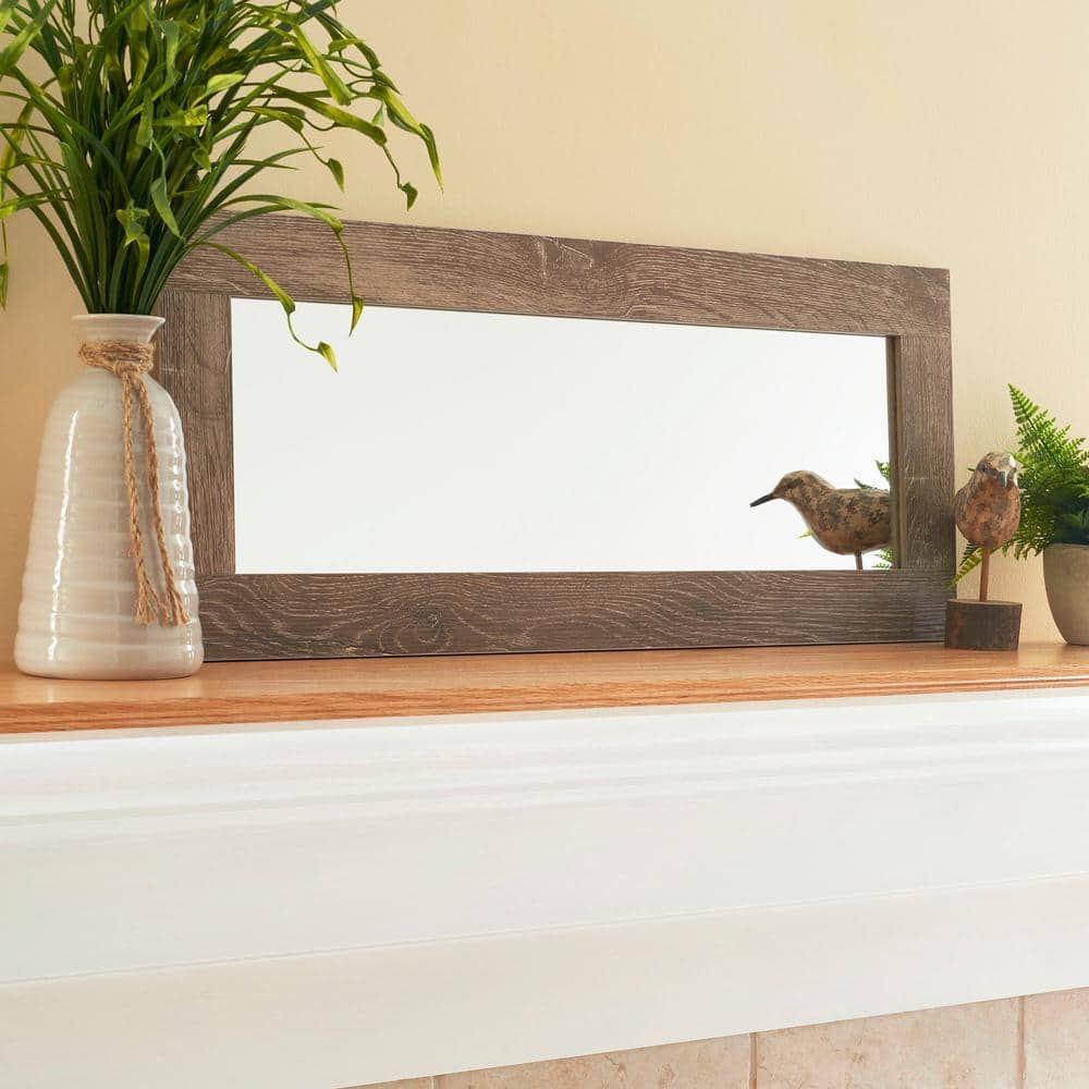 Ashwood Rectangular Wall Mirror with Distressed Frame