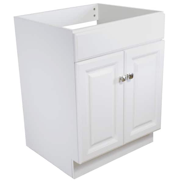 Wyndham 24 in. 2-Door Bath Vanity Cabinet Only in White (Ready to Assemble)