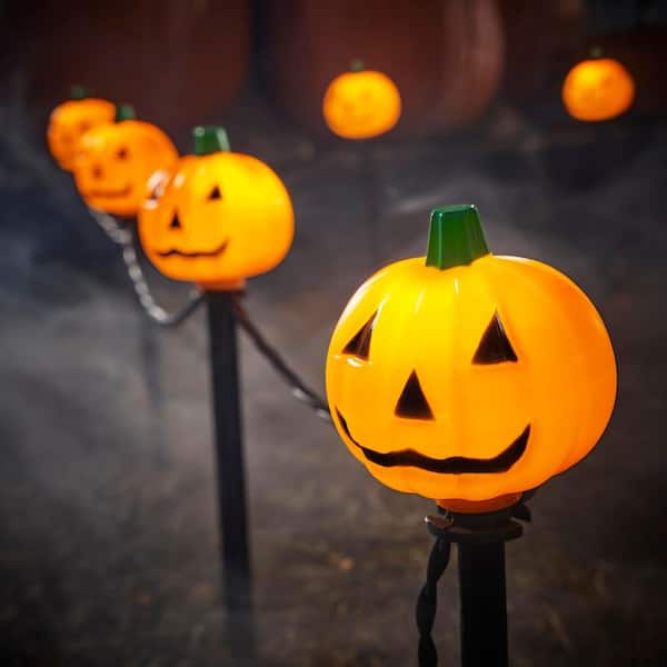 10 pack LED Pumpkins Pathway Markers