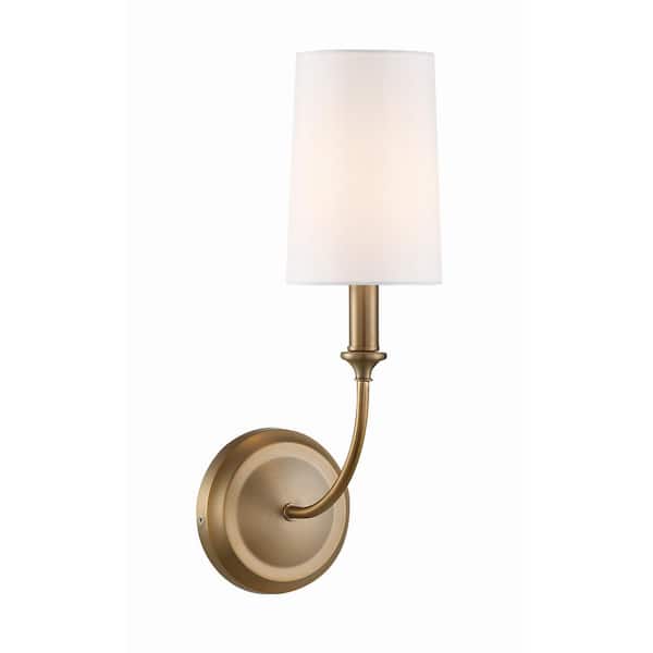 Crystorama Sylvan 1-Light Vibrant Gold Sconce