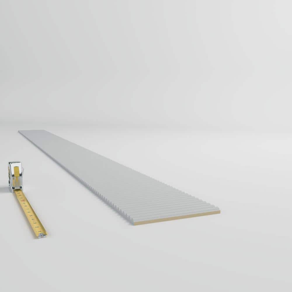94.5 in Gray Primed Polyurethane Panel Moulding