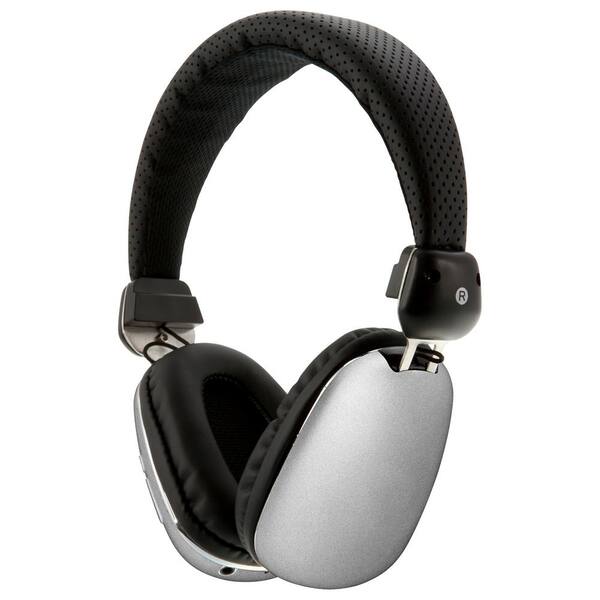 iLive Platinum Bluetooth Wireless Headphone with In-Line Audio, Silver