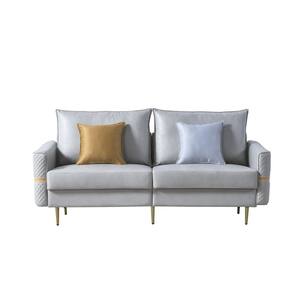 Harper & Bright Designs 88.5 in. W Square Arm 3-Seats Linen Sofa with  Removable Back, Seat Cushions and 4-Comfortable Pillows in Cream Beige  WYT112AAA - The Home Depot