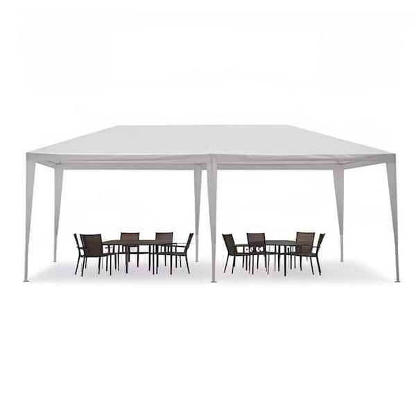 10 ft. x 30 ft. White Outdoor Garden Gazebo Wedding Party Tent Canopy Marquee without Sidewalls