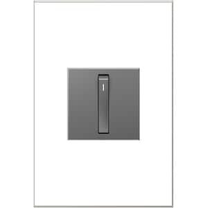 Adorne Whisper 15 Amp Single-Pole/3-Way Switch with Microban, Magnesium