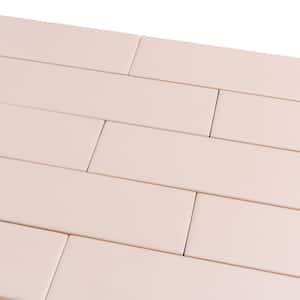 Arte Pink 1.97 in. x 7.87 in. Matte Ceramic Subway Wall and Floor Tile (30 Cases/161.4 sq. ft./Pallet)