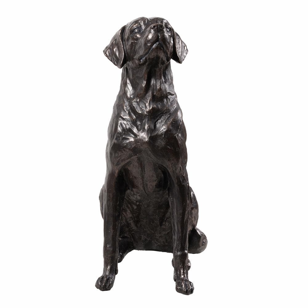 Bronze Sitting Labrador Life Size Resin Home Decor Living Room Display price history on PriceWatchPro