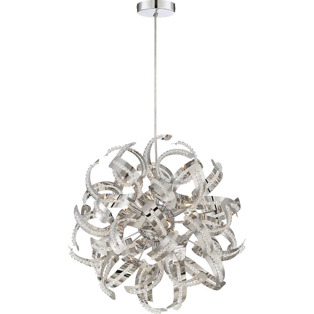 5 Light Pendant-Crystal Chrome Finish -Traditional Installation Quoizel Lighting Rbn2817crc