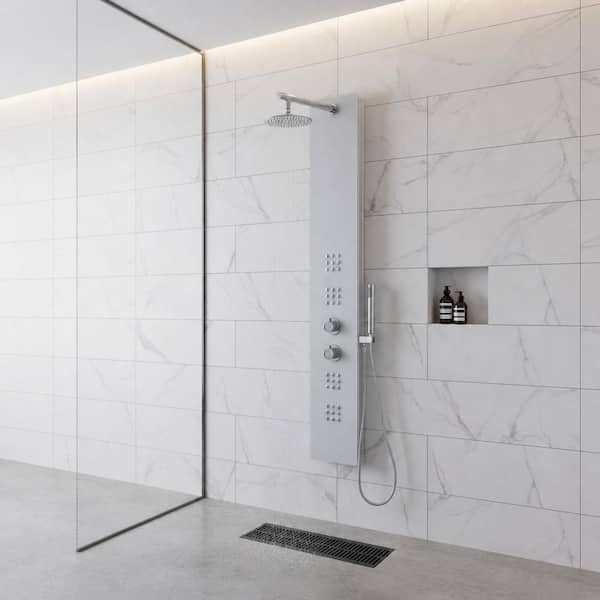 Reviews for ANZZI VELD Series 64 in. 2-Jetted Full Body Shower
