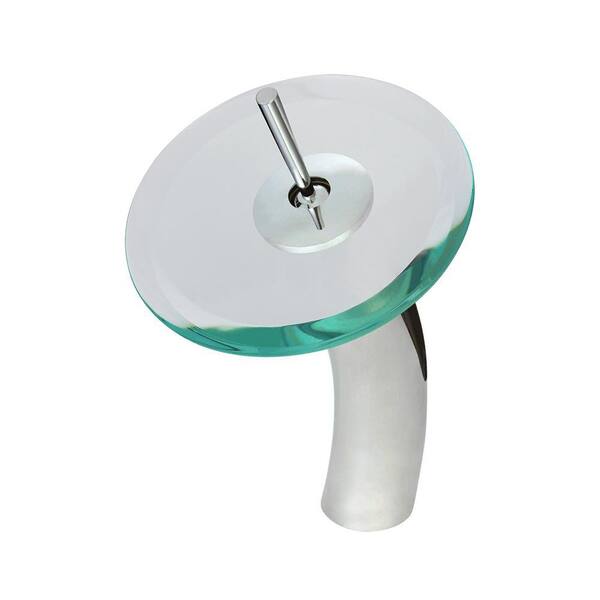 Sir Faucet Single Hole Single-Handle Waterfall Bathroom Faucet in Chrome