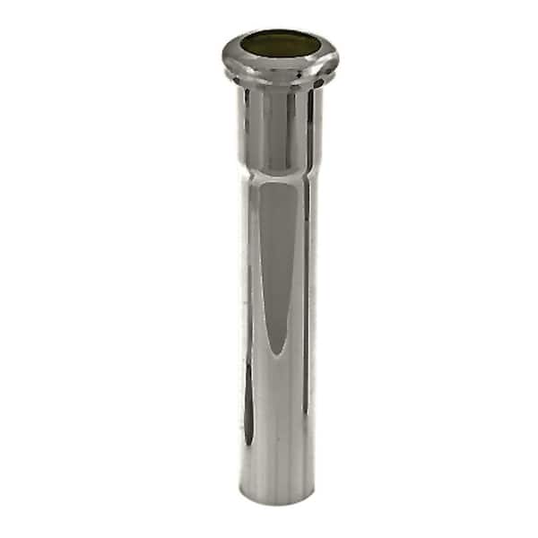 Westbrass 1-1/4 in. O.D. x 8 in. Slip Joint Extension Tube, Polished Nickel