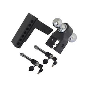 Blackout 0 in. - 6 in. Drop, 10000 lbs. Capacity Class IV Drop Hitch - Adjustable (2 in. Plus 2-5/16 in.)