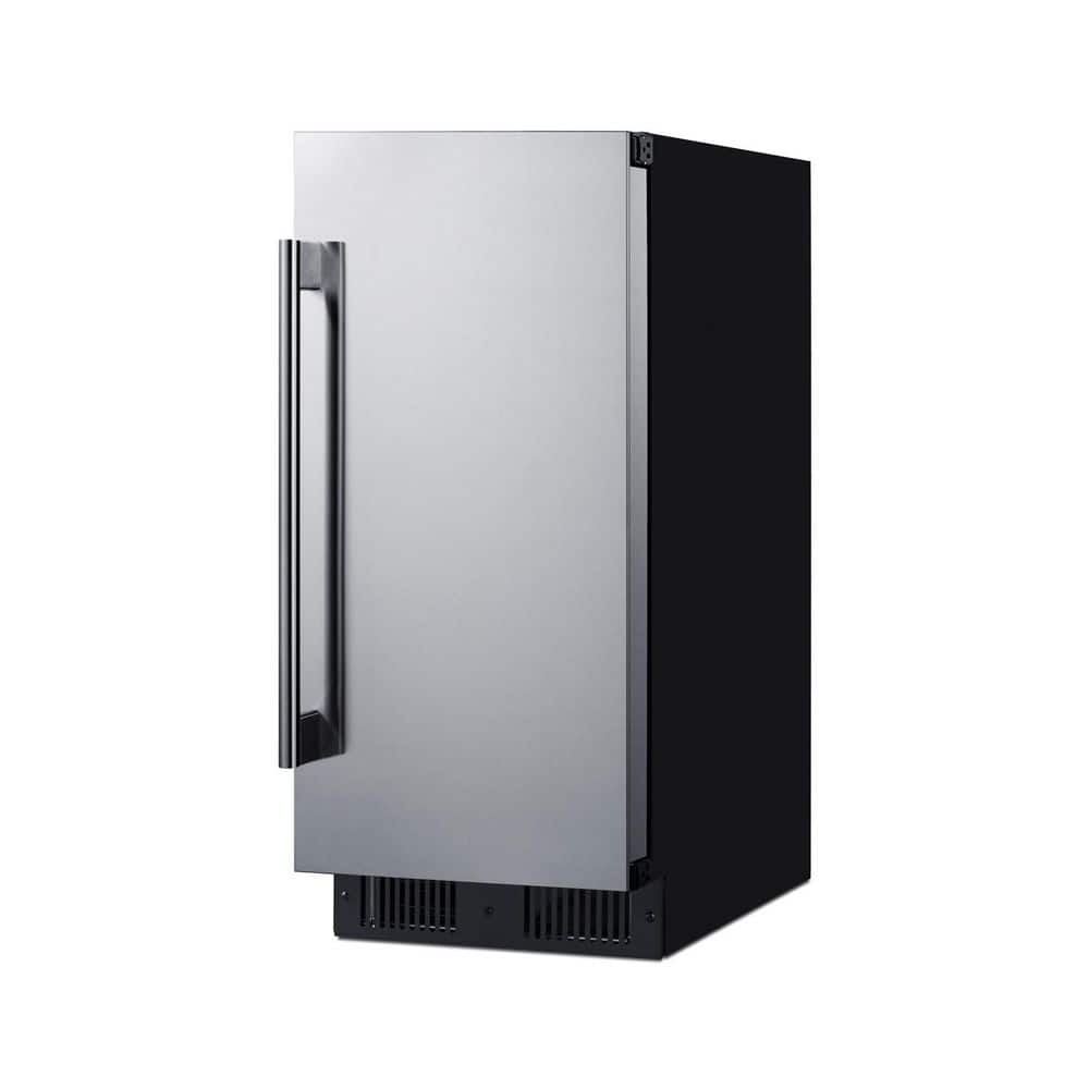 15 in. 2.2 cu. ft. Mini Fridge in Stainless Steel