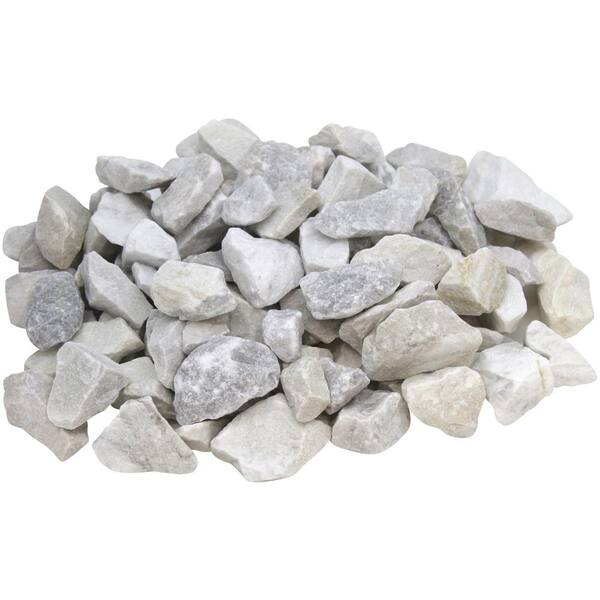 Rain Forest 21 6 Cu Ft 0 5 In To 1 Small Snow White Marble Chips Rfwmc1 30 P54 The Home Depot Rain Forest 21 6 Cu Ft 0 5 In To 1, White Garden Rocks Home Depot