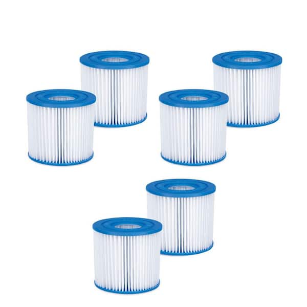 Summer Waves 8.75 in. Replacement Type D Pool and Spa Filter Cartridge (6-Pack)