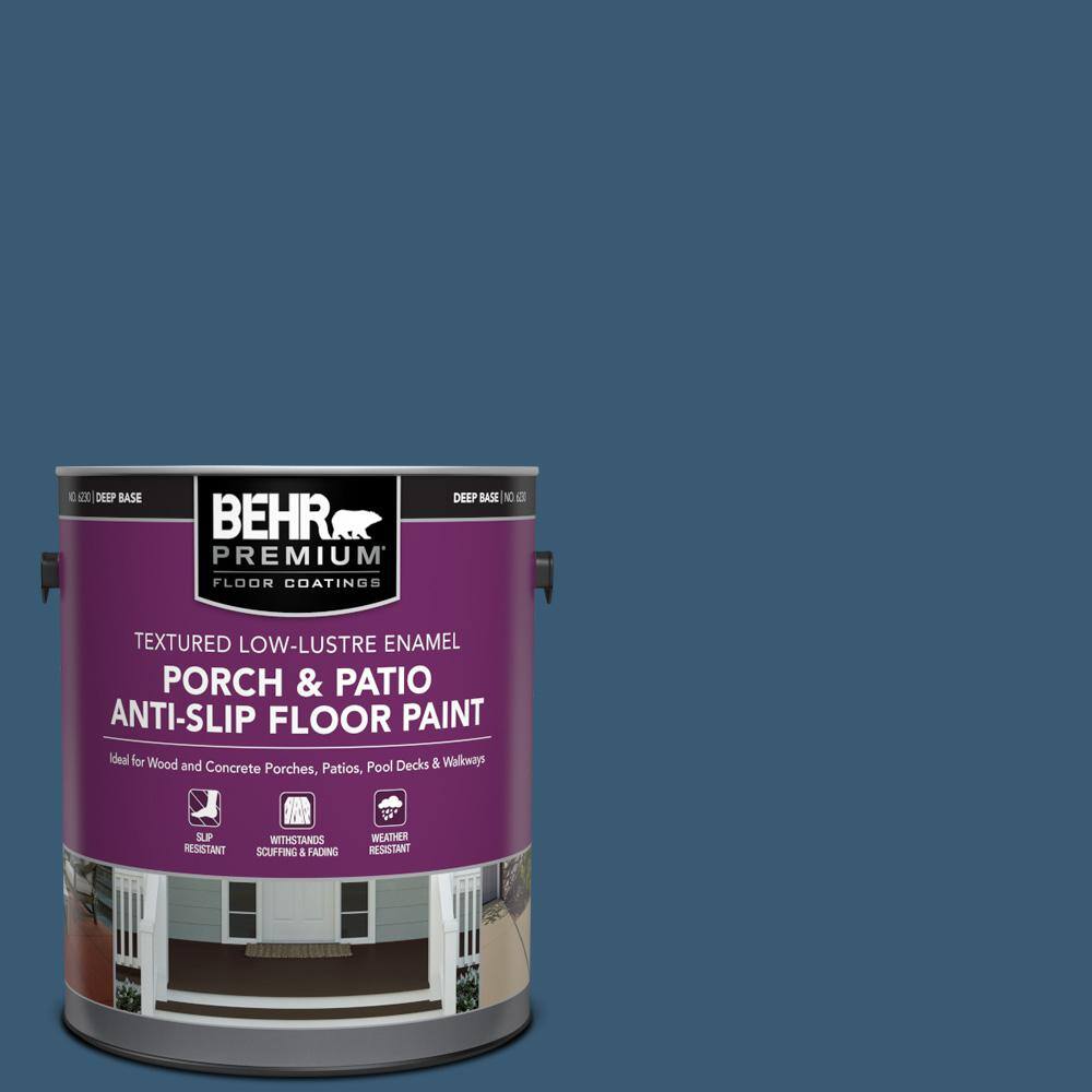 1 gal. #M500-6 Express Blue Textured Low-Lustre Enamel Interior/Exterior Porch and Patio Anti-Slip Floor Paint price history on PriceWatchPro