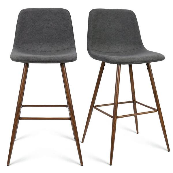 Elevens Bingo Gray Upholstered 41 In, What Size Bar Stool For 41 Inch Counter