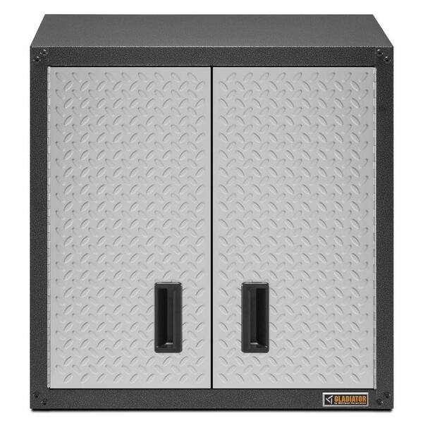 Gladiator 8-Piece Steel Garage Storage System in Silver Tread