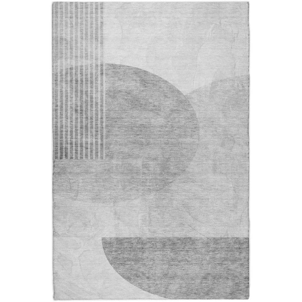 Dream Shag Premium Machine Washable Abstract ADS678 Gray 9 ft. x 12 ft. Area Rug price history on PriceWatchPro