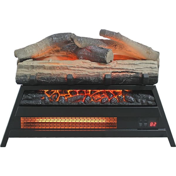 23 in. Electric Fireplace 3D Log set insert, Infrared Fireplace Heater for Indoor