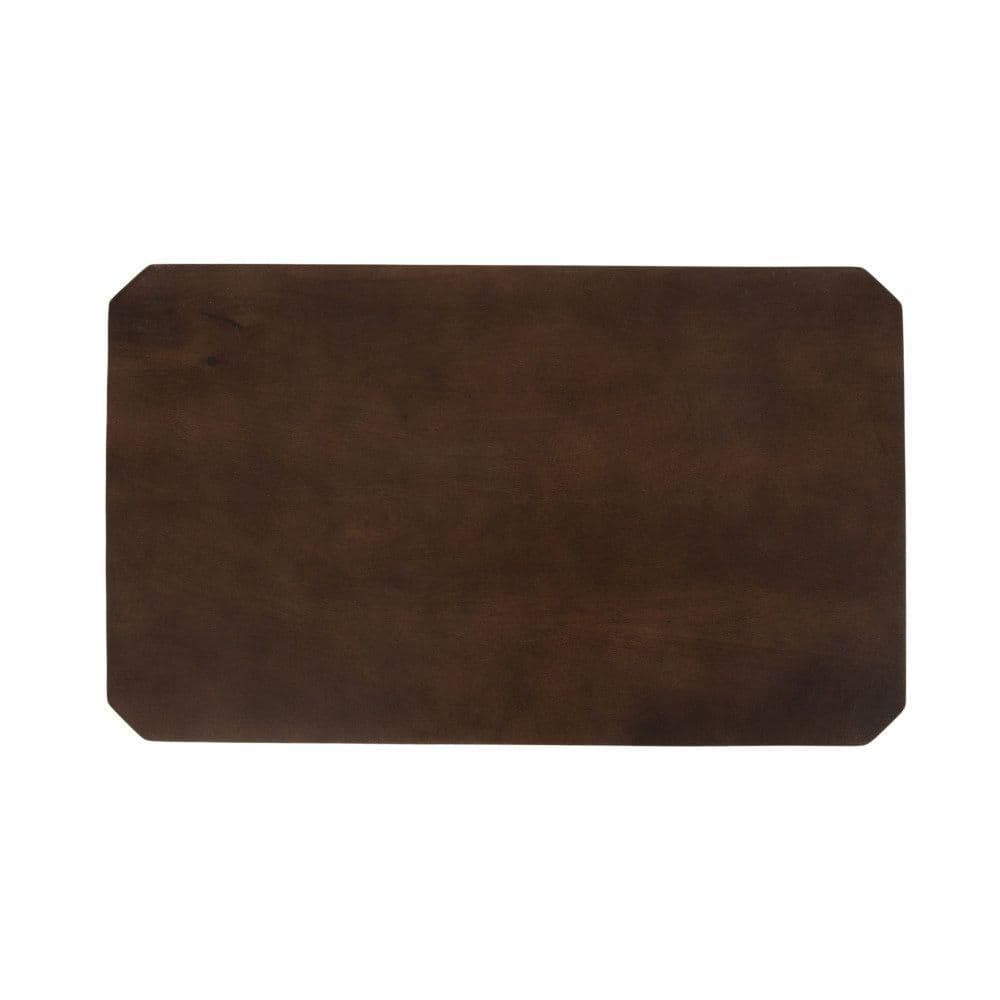 Talcott 22 in. Dark Brown Rectangle Wood End Table - thumbnail 2