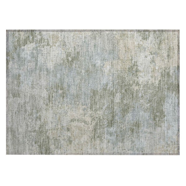 Chantille Machine Washable Indoor/Outdoor Abstract ACN2364 Sage 2 ft. x 3 ft. Accent Rug