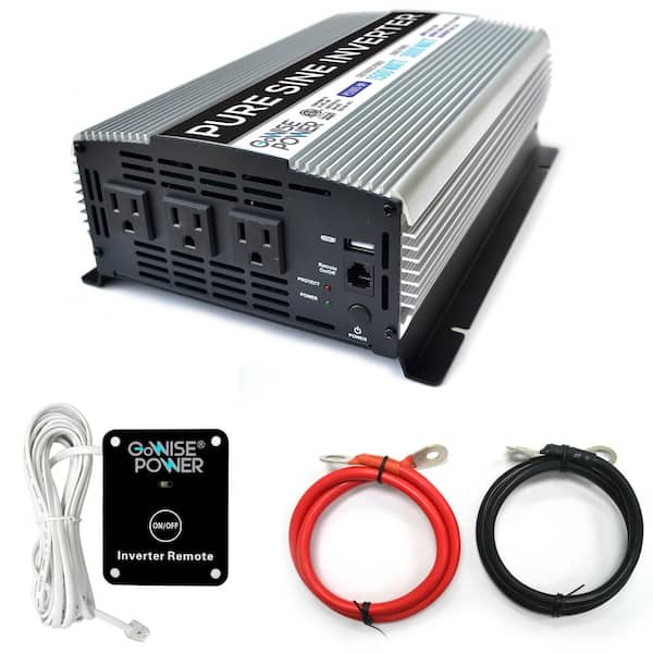 1500W Inverter Pure Sine Wave 12v to 220v with remote control 