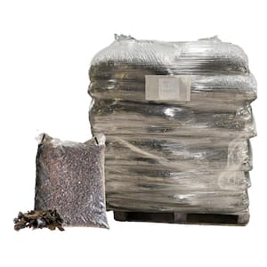 1.5 cu. ft. Each/2.77 cu. yds./2000 lbs., Brown Rubber Mulch, Playground and Landscape Mulch, 75 cu. ft. Pallet/50 Bags