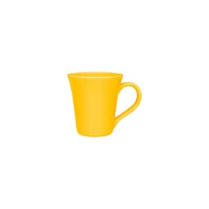Floreal 11.16 oz. Yellow Earthenware Mugs (Set of 12)