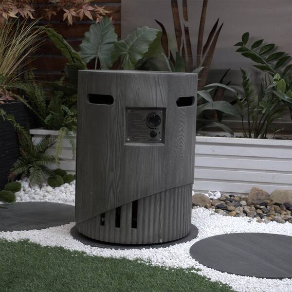20 in. Magnesium Oxide Outdoor Gas Fire Pit Table, 32000 BTU Fire