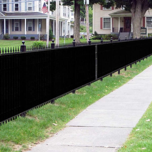 ITOPFOX 6 ft. x 50 ft. Privacy Screen Fencing Mesh Shade Net Cover for Garden and Heavy-Duty in Black