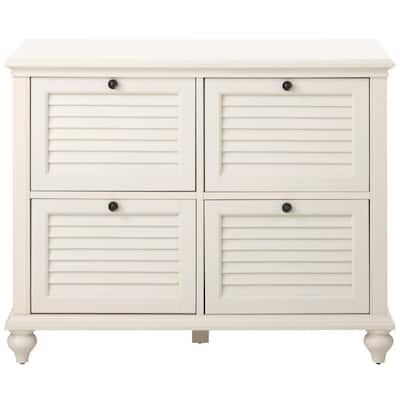 Hamilton Polar White 4-Drawer File Cabinet