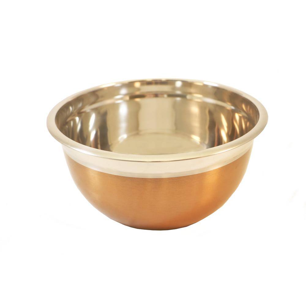 4-Piece Copper and Stainless Steel Mixing Bowl Set
