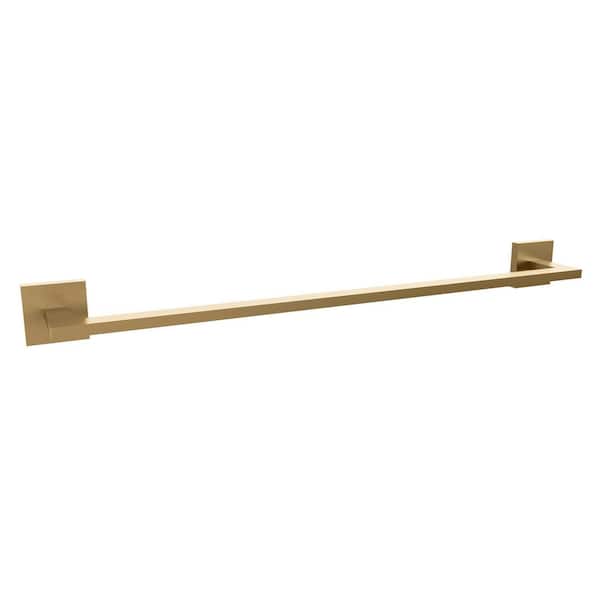 Rubicon 24 in. Wall Mounted Towel Bar in Champagne Bronze