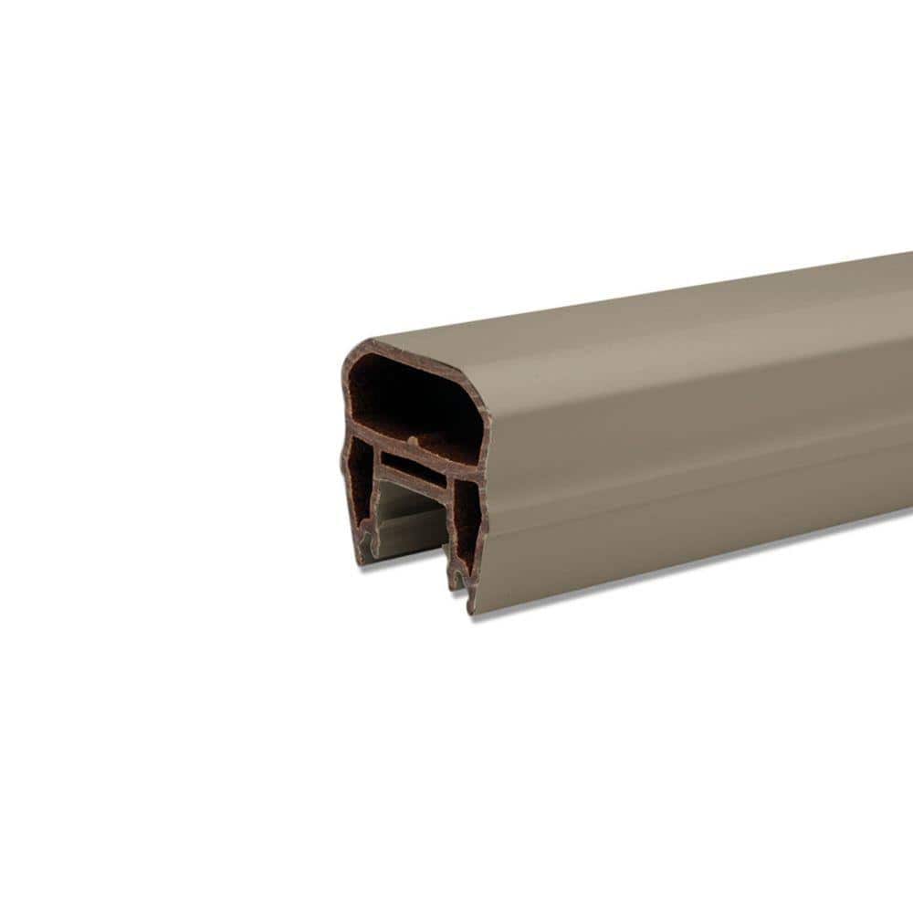 Trex Transcend 67.5 in. Gravel Path Composite Crown Top Rail Grey