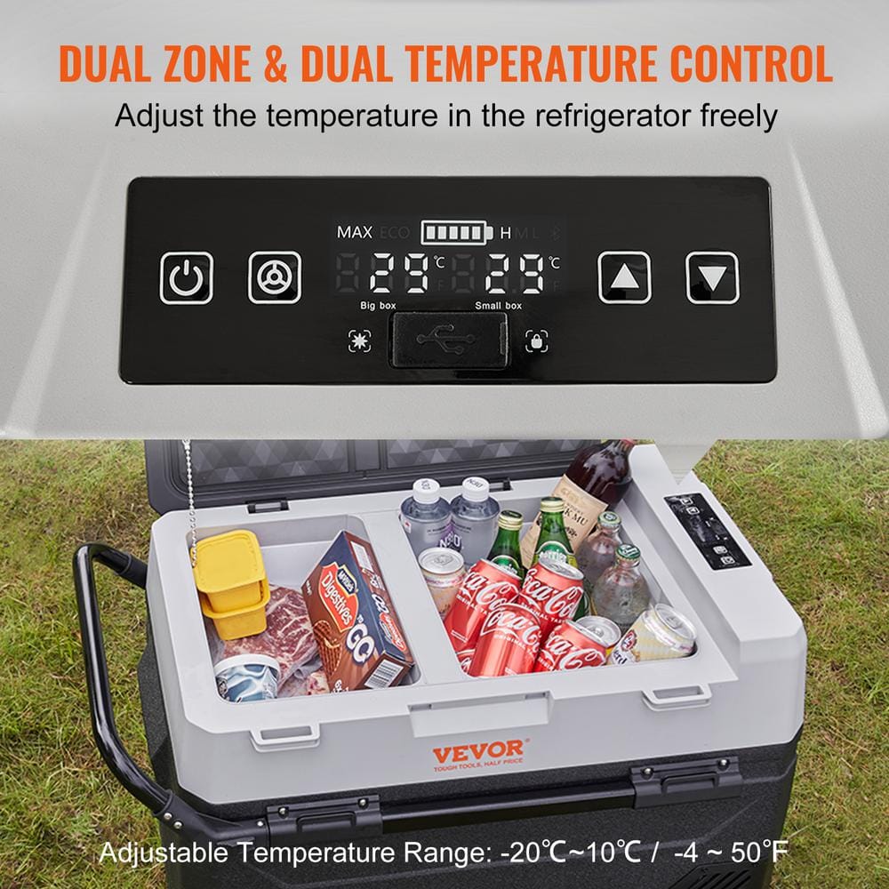 VEVOR 56 QT. Electric Cooler Portable Mini Car Fridge