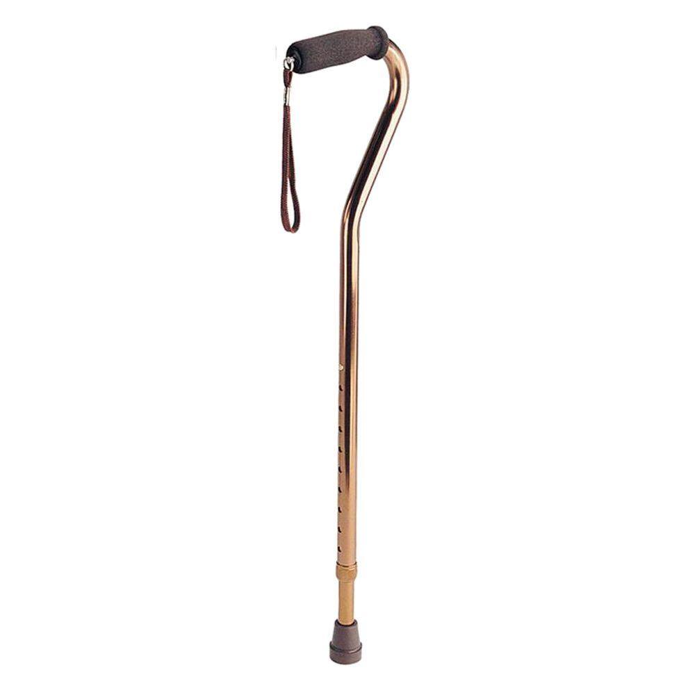 Medline THandle Aluminum Cane in Bronze MDS86420BRZWH The Home Depot