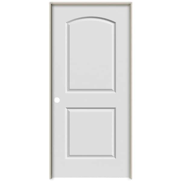 MMI DOOR 36 in. x 80 in. Smooth Caiman Right-Hand Solid Core Primed Composite Single Prehung Interior Door, 1-3/4 in. Thick