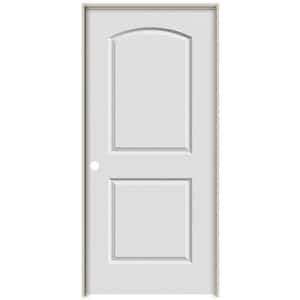 36 in. x 80 in. Smooth Caiman Right-Hand Solid Core Primed Molded Composite Single Prehung Interior Door