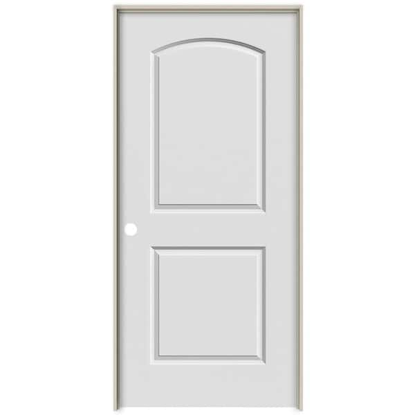 MMI Door 30 in. x 80 in. Smooth Caiman Right-Hand Solid Core Primed Molded Composite Single Prehung Interior Door