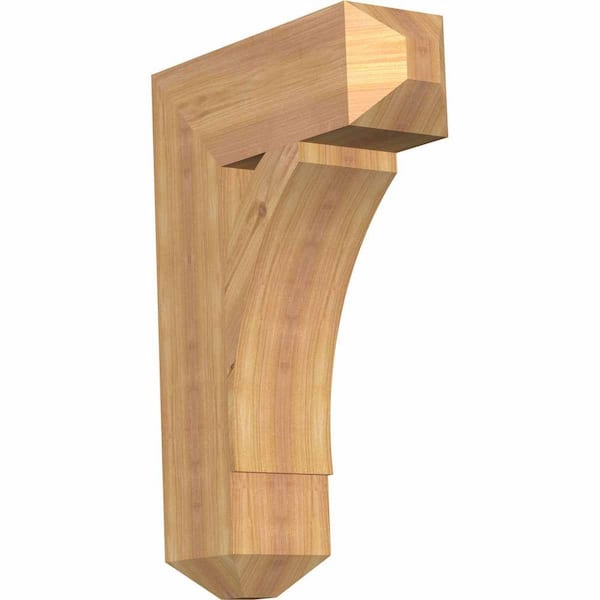 Ekena Millwork 5.5 in. x 26 in. x 18 in. Western Red Cedar Thorton Craftsman Smooth Bracket