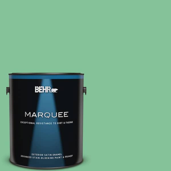 BEHR MARQUEE 1 gal. #P410-4 Willow Hedge Satin Enamel Exterior Paint & Primer