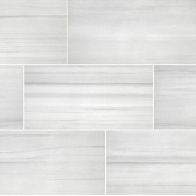 ProSelect Florida Tile USA 6-1/8" X 2" Gloss FROSTY White Bullnose Wall