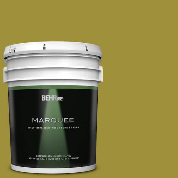 BEHR MARQUEE 5 gal. Home Decorators Collection #HDC-MD-20 Banana Leaf Semi-Gloss Enamel Exterior Paint & Primer