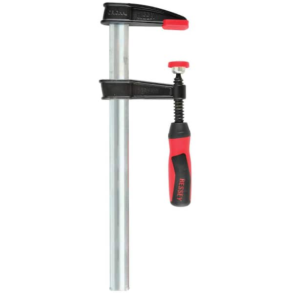 BESSEY TGJ Series 12 in. Bar Clamp with Composite Plastic Handle and 2-1/2 in. Throat Depth