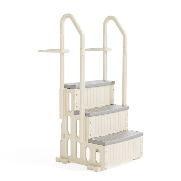 Plastic Ladder 3-Step for In Ground Pool and Above Ground Pool
