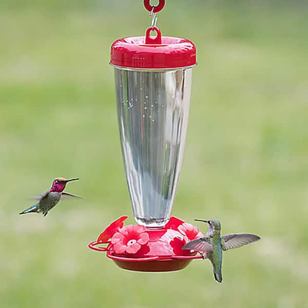 Saucers Hummingbird Feeders for Window Bird Feeders for Outdoors Outdoor Hanging Hummingbird Feeders A Unique Design Feeding System With Bright Transparent Tube Easy to Clean and Refill 