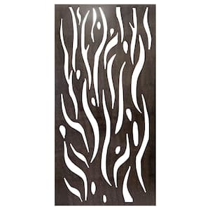 Privacy Screen Wall Art Panel 4 ft. x 2 ft. Kelp Design with Rustic Look