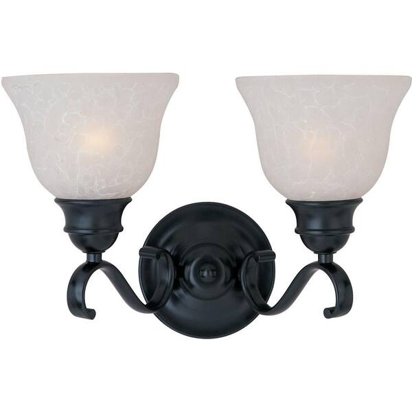 Maxim Lighting Linda 2-Light Black Bath Vanity Light